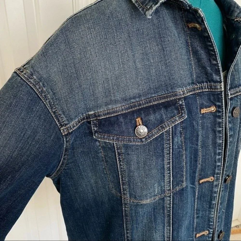 Express Womens Jean Jacket size Large - Picture 4 of 11